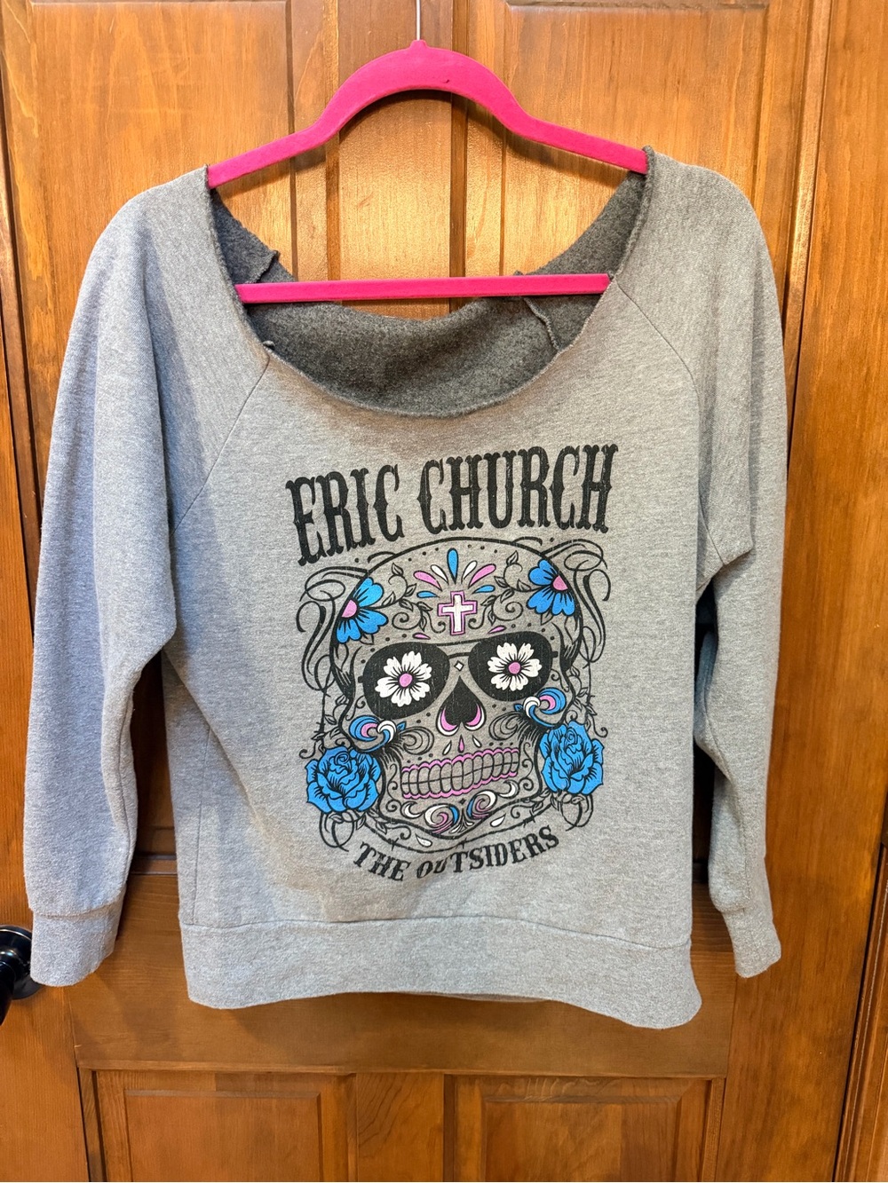 Eric Church Gray Graphic Sweatshirt - The Outsiders